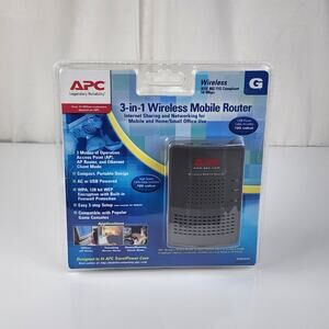 APC WMR1000G 54 Mbps 3-in-1 Wireless Mobile G Router Brand New Sealed
